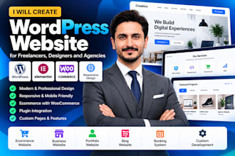 create wordpress portfolio site for freelancers, designers and agencies