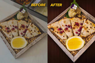 edit food photos for just 5