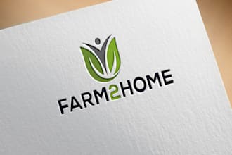 design unique natural,creative farming and agricultural logo
