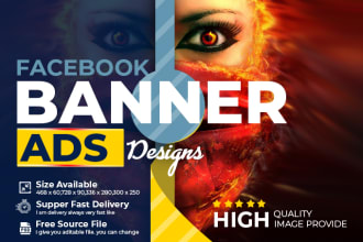design professional facebook ads, banner and cover for you