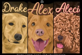 draw cute cartoon from your pet or any animal