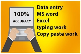do typing work copy paste and file conversion