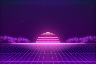 create synthwave retrowave music track for you