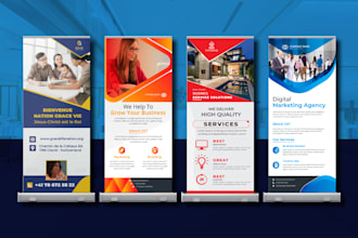 design professional roll up banner or retractable banner
