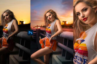 do bulk photo editing and retouching in lightroom and photoshop