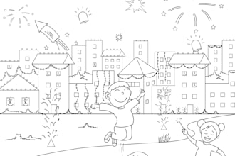 draw adult coloring book