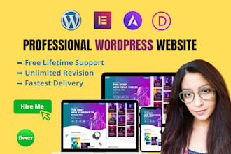 design wordpress landing page with elementor