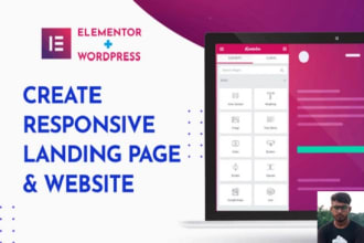 design website using elementor pro, avada and astra pro