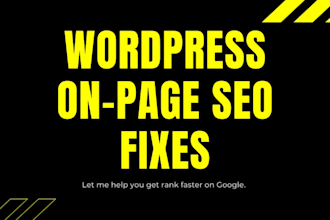 do onpage wordpress and shopify SEO optimization and fixes