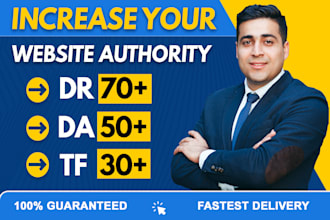 increase domain rating ahrefs DR domain authority moz da majestic tf
