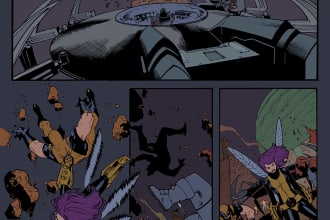 do your flats colors for your comic