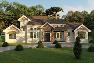 create architectural 3d rendering, modeling, and 3d floor plan in revit