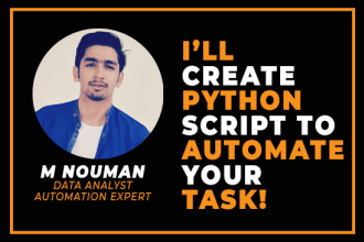 do web scraping, web automation, python script, API development