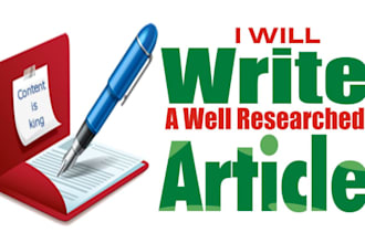 write scientific, research, and medical articles