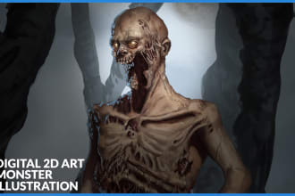 paint creatures or monsters