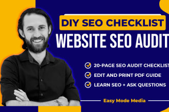 give you a comprehensive website audit checklist for SEO