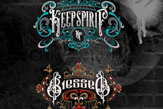 make custom typography logo, lettering, calligraphy and etc