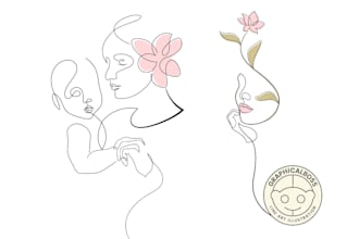 draw line art illustration black and white line drawing from any photo