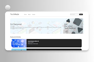 design a one page website