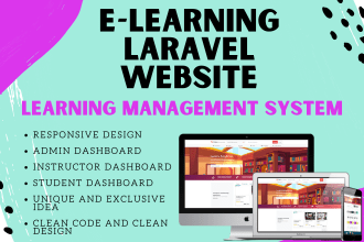 make laravel lms learning management system website