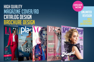 do professional magazine,catalog or brochure design