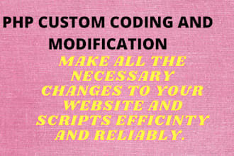 do php custom coding and modification