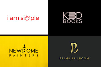 design simple clever creative lettering, text and negative space logo
