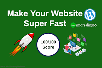 do wordpress website speed optimization, increase web page speed