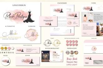 design full business signature branding kit with stationery