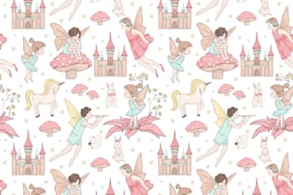 design fairy tale pattern or illustration