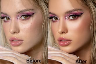 do photoshop editing and high end photo retouching in 2 hours