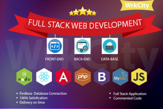 do all full stack web development front and back end