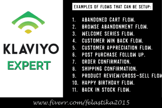 setup your email marketing flows in klaviyo