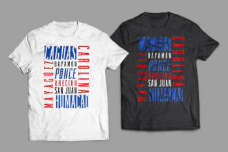 do tshirt design and mock up