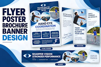 design modern flyer, poster, brochure and banner design, print designs