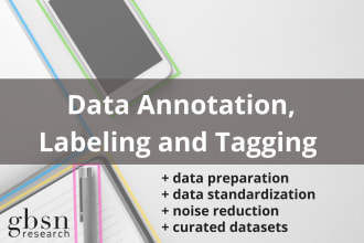 do data annotation, labeling, tagging for ai training data