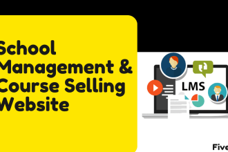 create school management or online course selling website