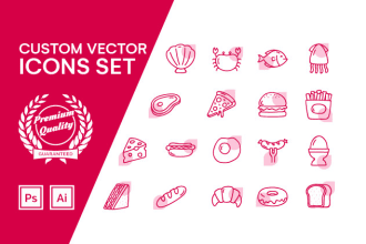design modern icon set with fast delivery