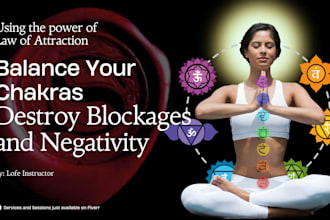 balance your chakras, destroy blockages and negativity
