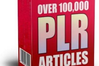 sell you well over 100,000 articles across various different niches