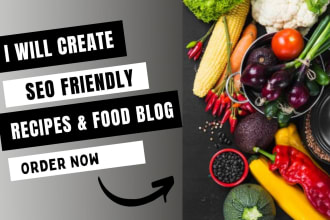 create SEO optimized recipe for your blog