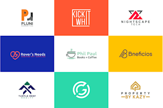 design a minimalist and modern logo for business or startup