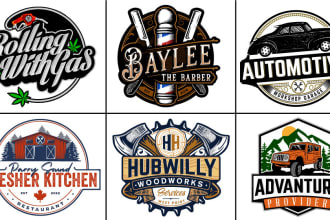 do creative vintage retro, hipster business logo