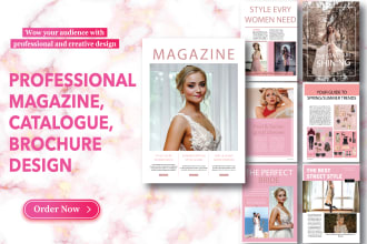 design creative magazine, catalog and brochure