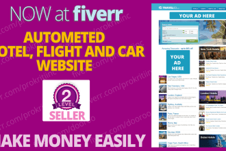 develop automated hotel flight booking site