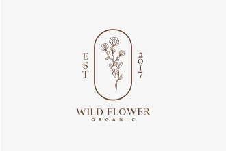 design botanical  hand drawn logo