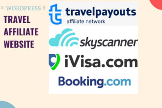 create a top travel affiliate website for passive income
