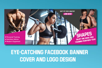 design amazing social posts and banners, facebook, instagram, twitter and logo
