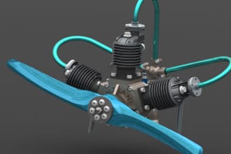 draw 3d models in stp, stl, dxf, dwg and igs in solidworks