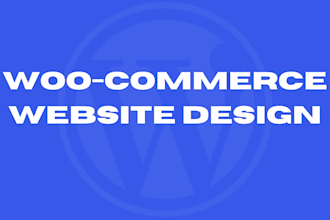 create a professional woocommerce online store or ecommerce website